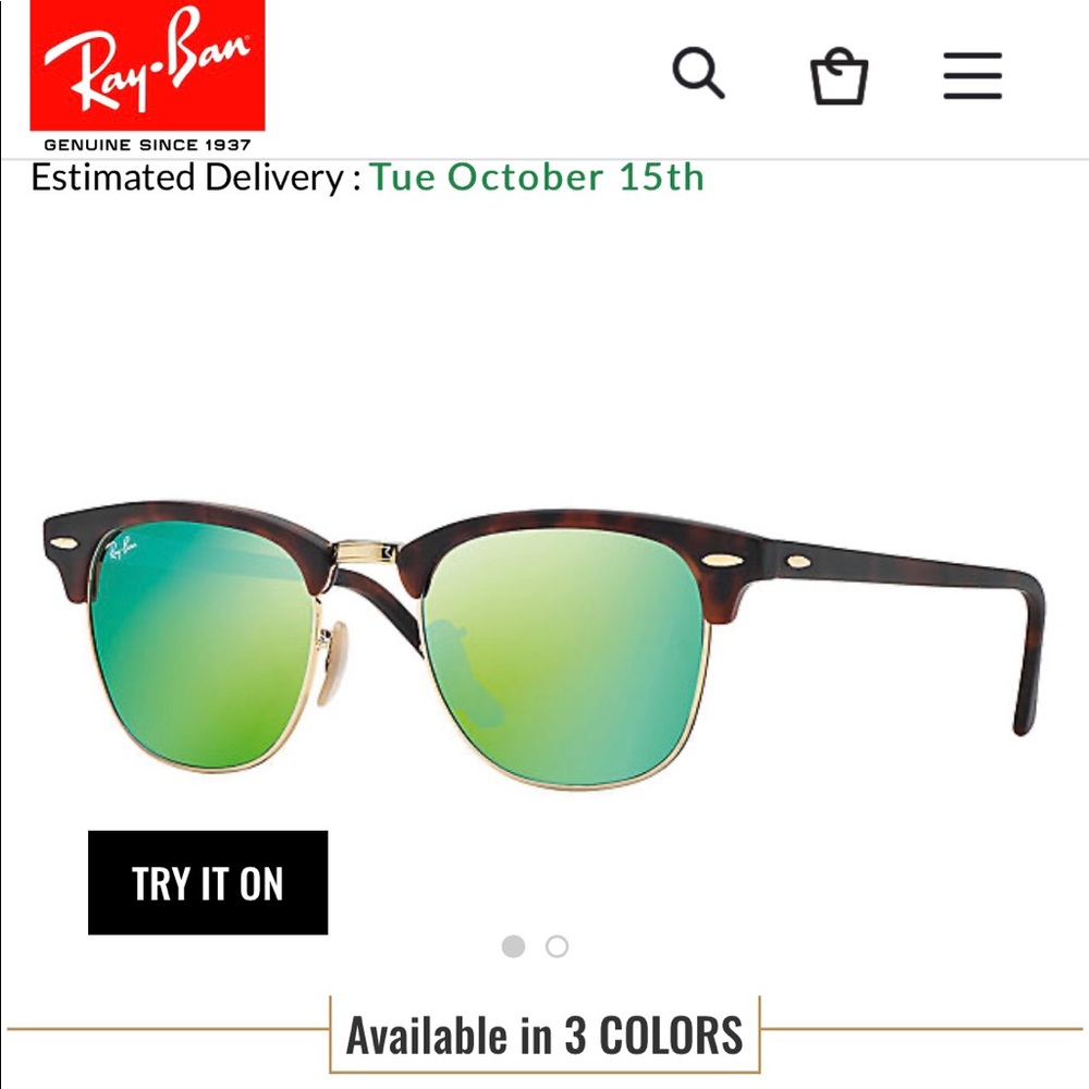 Rayban Clubmaster flash sunglasses